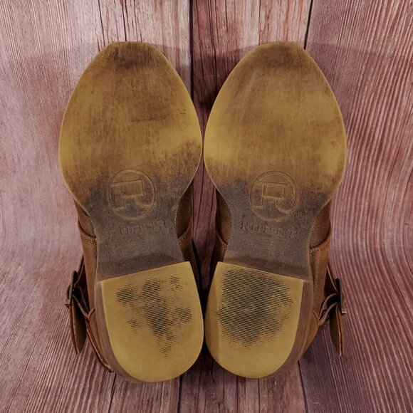 *READ* Roper Womens Size 6 Willa Embroidery Snip Toe Casual Ankle Boots Brown - Picture 15 of 16